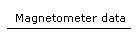 Magnetometer data